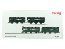 Laden Sie das Bild in den Galerie-Viewer, Personenwagen Set Abteilwagenset SNCF 4 tlg, Märklin H0 42042 neu, OVP
