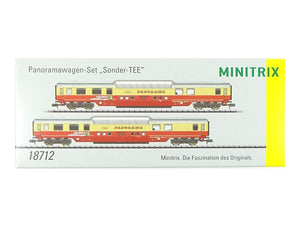 Panoramawagen Set  Sonder TEE, Minitrix N 18712 neu OVP
