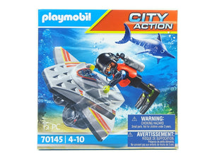 Figuren Tauchscooter im Rettungseinsatz Playmobil 70145 neu OVP