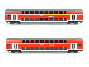 Doppelstockwagen-Set 1/2.+ 2. Klasse DB, aus Märklin H0 29479 neu neu