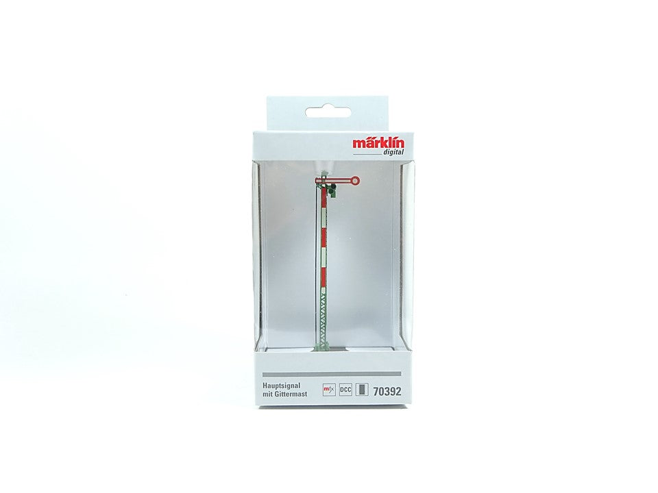 Hauptsignal mfx mit Gittermast, digital, DCC, Märklin H0 70392 neu, OVP