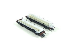 Güterwagen 2-tlg. Set: Schienentransportwagen DRB, Fleischmann N 823607 neu OVP