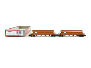 Güterwagen Staubsilowagen, GATX 2-tlg., Fleischmann N 849008 neu OVP