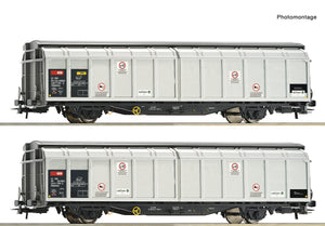 Güterwagen Set Schiebewandwagen SBB Cargo 2-tlg.,  Roco H0 6600027 neu OVP