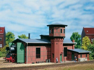 Modellbahn Lokschuppen mit Wasserturm, Bausatz, Auhagen 11400 H0 neu, OVP