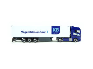 Modellauto MAN TGX GX Kühlkoffer-Sattelzug "KB Logistik", Herpa H0 947817 neu OVP