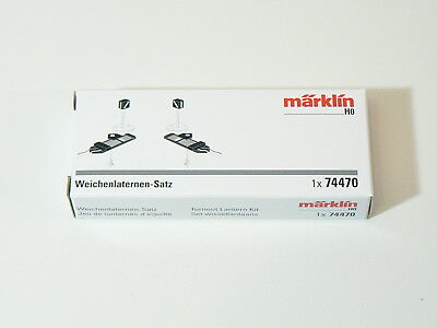 C Gleis Weichen Laternen Satz, Märklin H0 74470 neu, OVP