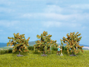 Noch 25114 -Doppelpack- Orangenbäume, 2x 3 Stück, 4 cm hoch, H0/TT/N, neu, OVP