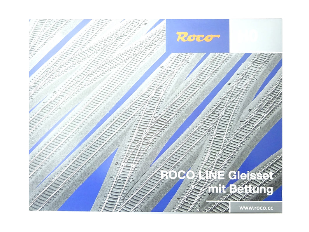 ROCO LINE Gleisset C Gleise mit Bettung, Roco H0 42011 neu OVP