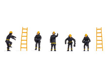 Laden Sie das Bild in den Galerie-Viewer, Modellbau Figuren Feuerwehr, Noch H0 18001 neu

