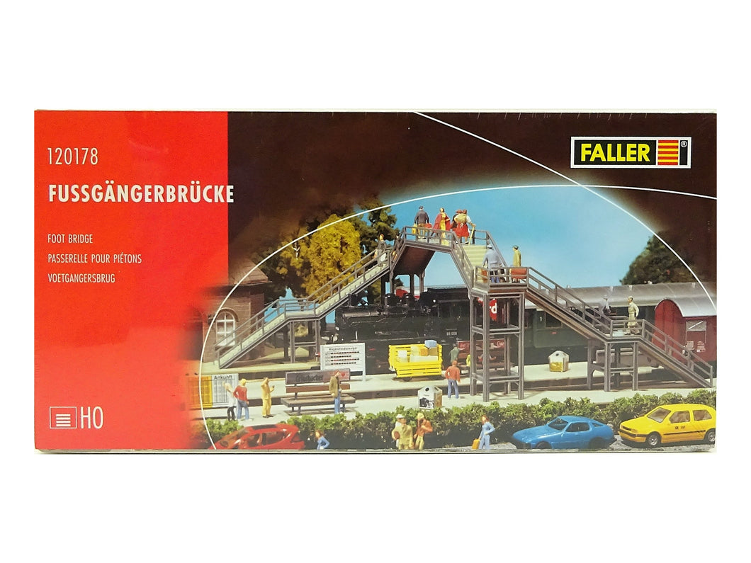 Modellbau Bausatz Fußgängerbrücke, Faller H0 120178 neu