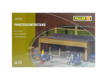 Laden Sie das Bild in den Galerie-Viewer, Bausatz Modellbau Fahrzeugunterstand, Faller H0 144104, neu
