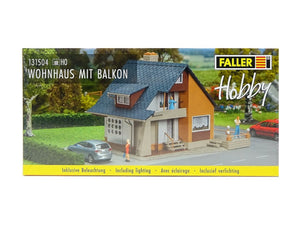 Bausatz Wohnhaus mit Balkon, Faller H0 131504, neu
