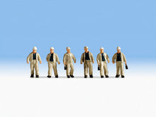 Laden Sie das Bild in den Galerie-Viewer, Modellbahn Figuren Bergarbeiter 6 Figuren, Noch H0 15042 neu, OVP
