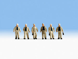 Modellbahn Figuren Bergarbeiter 6 Figuren, Noch H0 15042 neu, OVP
