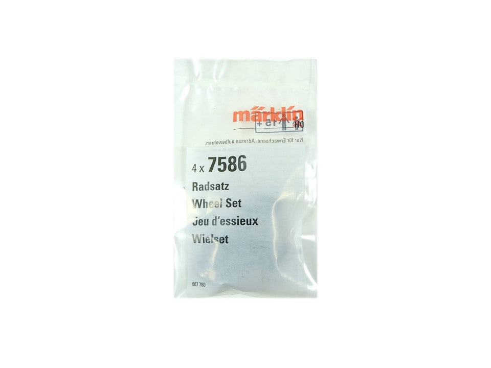 Räder Radsatz Gleichstrom Tauschradsätze 4 Stück, Märklin H0 7586 neu