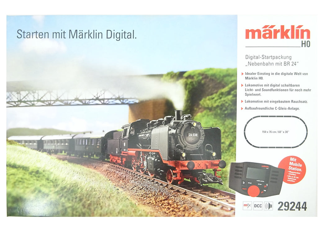Digital Startpackung Nebenbahn mit BR 24, Märklin H0 29244 neu OVP