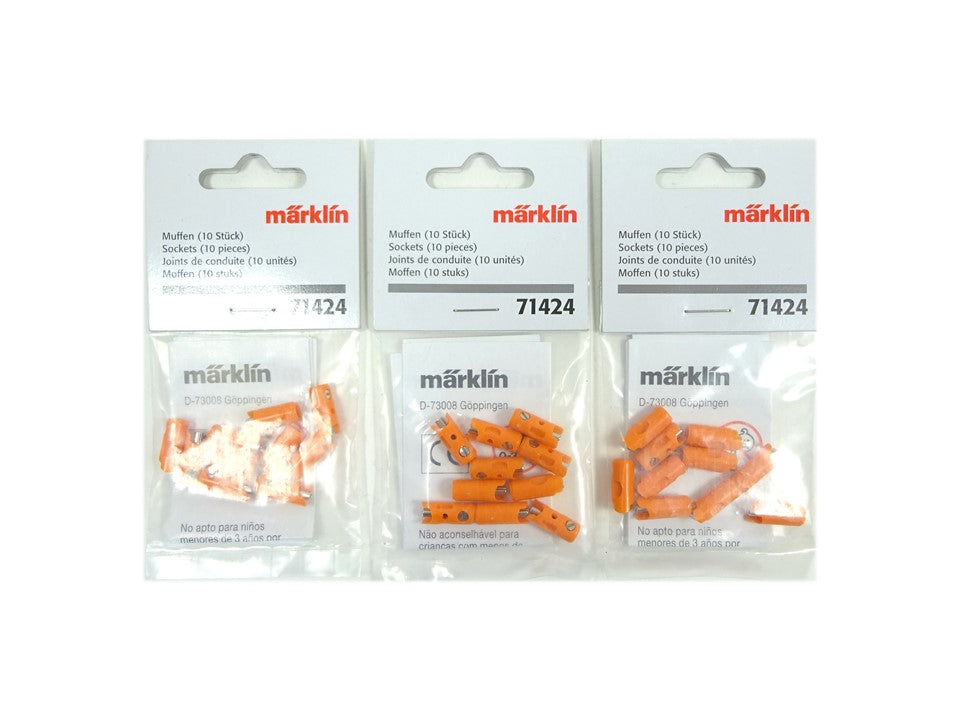 Märklin 71424, 30 Muffen orange, neu, OVP
