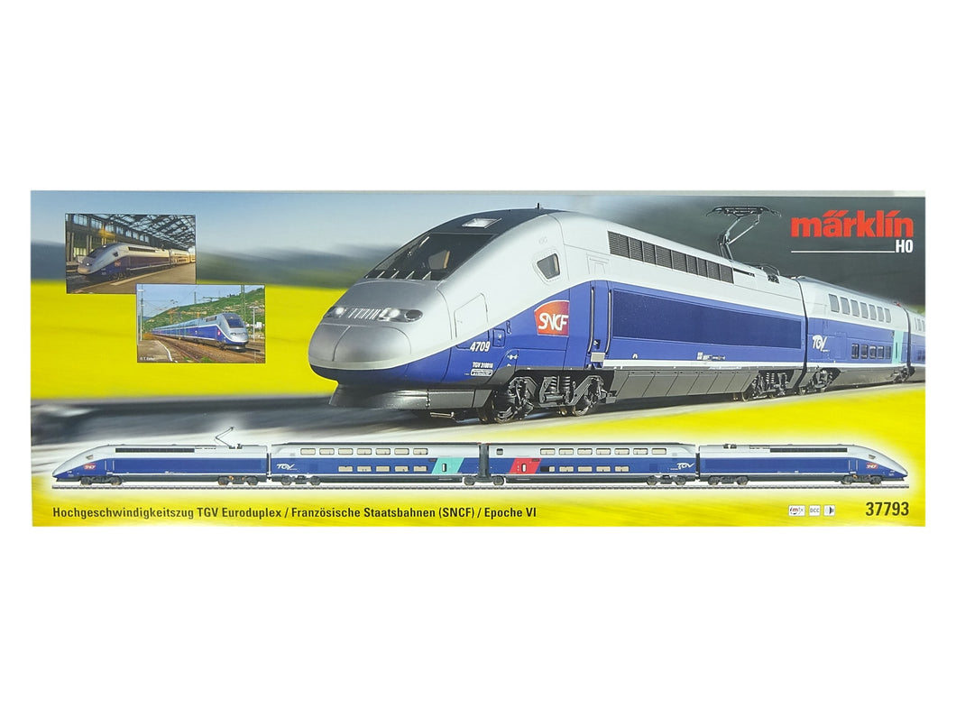 Hochgeschwindigkeitszug TGV Euroduplex, Märklin H0 37793 neu, OVP