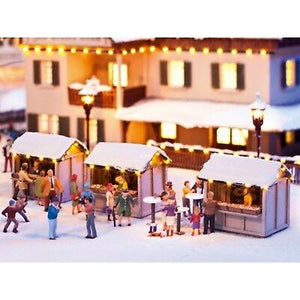 Modellbau Set Auf dem Weihnachtsmarkt, Noch 65610 neu, OVP