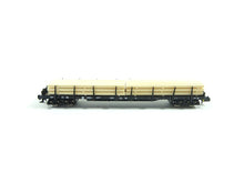 Laden Sie das Bild in den Galerie-Viewer, Fleischmann N aus 931886, 4 Rungenwagen mit Holzbeladung, DB, neu
