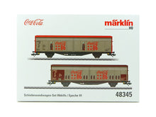 Laden Sie das Bild in den Galerie-Viewer, Schiebewandwagen-Set Hbbills Coca-Cola®, Märklin H0 48345, neu
