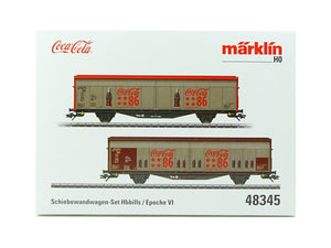 Schiebewandwagen-Set Hbbills Coca-Cola®, Märklin H0 48345, neu