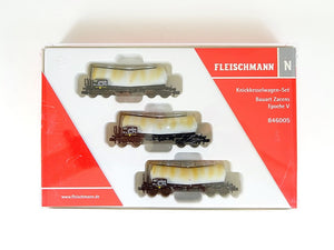 Fleischmann N 846005, 3-tlg. Kesselwagen-Set, DB, neu, gealtert