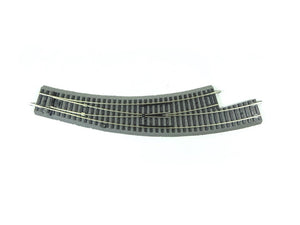 Piko H0 55427, Bogenweiche links R3/4 mit Bettung, neu, OVP