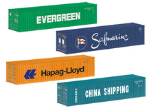 Laden Sie das Bild in den Galerie-Viewer, Container-Set 40 ft. Epoche VI, Märklin H0 76550 neu OVP
