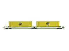 Laden Sie das Bild in den Galerie-Viewer, Container Taschenwagen Sdggmrs, AAEC, ESU H0 36541 neu, OVP
