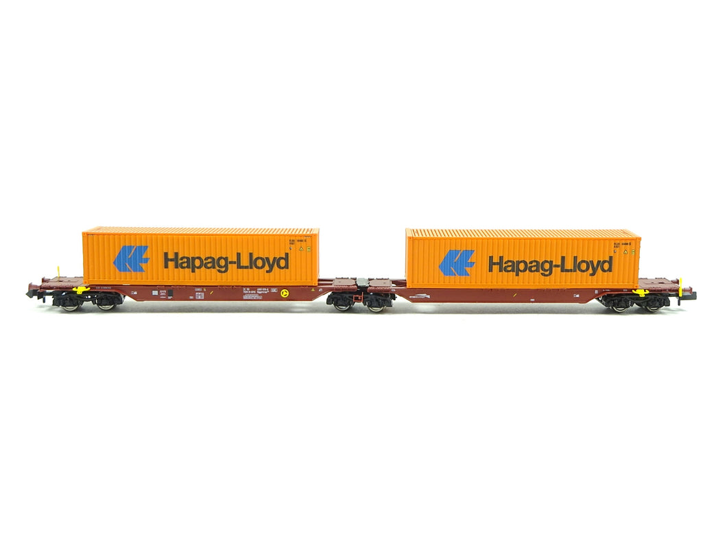 Güterwagen Container-Doppeltragwagen GYSEV CARGO, Fleischmann N 825340 neu OVP