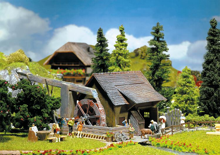 Modellbau Bausatz Wassermühle mit Pumpe, Faller H0 130225 neu