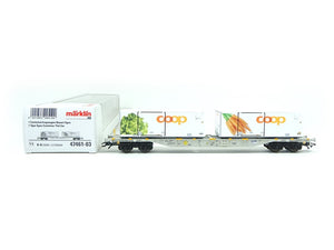 Märklin H0 47461 - 03, 1 Containertragwagen Coop, AEE, neu, OVP