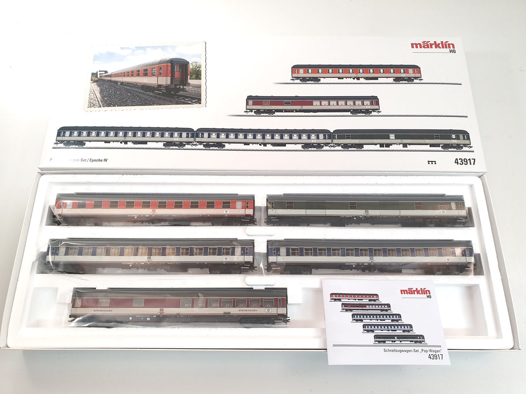 Personenwagen Set Pop-Design, Märklin H0 43917 neu, OVP