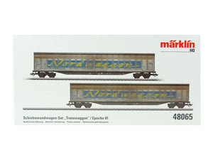 Schiebewandwagen-Set "Transwaggon", Märklin H0 48065, neu