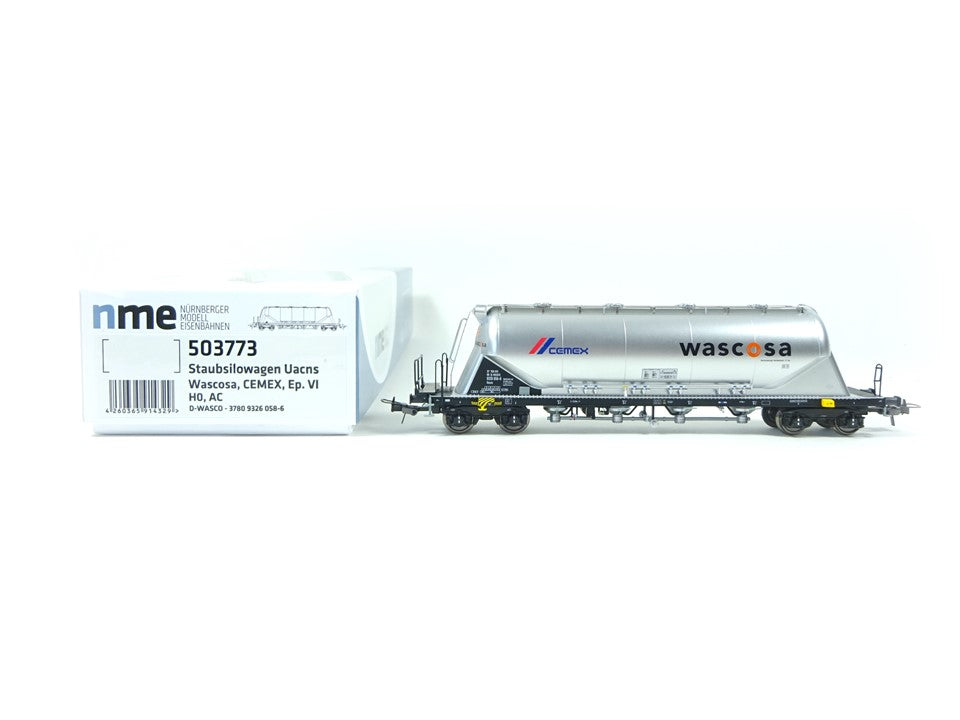 NME H0 Güterwagen Staubsilowagen Wascosa cemex 503773 AC neu OVP