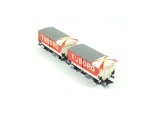 Laden Sie das Bild in den Galerie-Viewer, Güterwagen Bierwagen-Set Typ ZB DSB, Märklin H0 48777, neu
