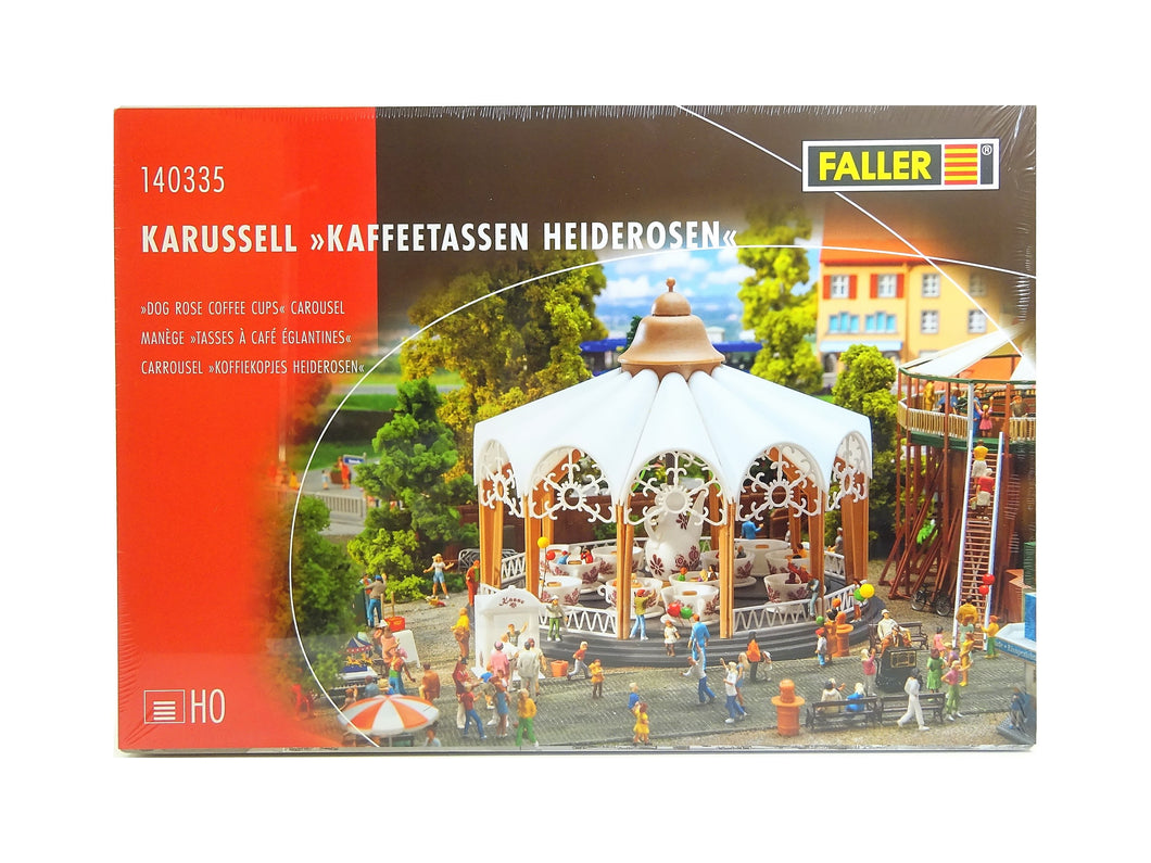 Bausatz Modellbau Karussell Kaffeetassen Heiderosen, Faller H0 140335, neu