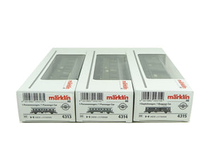 Donnerbüchse Set Personenwagen DB 3 tlg., Märklin H0 4313 4314 4315 neu OVP