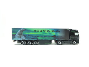 Herpa H0 311762, MB Actros Bigspace Kühlkoffer-SZ Kott & Stolte Goslar, neu, O