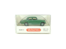 Laden Sie das Bild in den Galerie-Viewer, Modellbau Modellauto MB 180 Ponton grün, Wiking H0 0220 01 OVP
