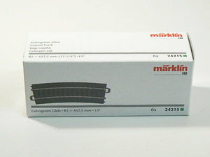 C Gleis Gleise gebogenen kurz R 2, 6 Stück Märklin H0 24215 neu, OVP