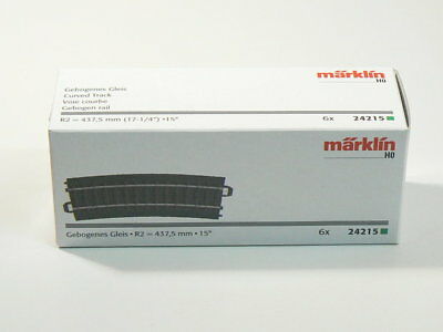 C Gleis Gleise gebogenen kurz R 2, 6 Stück Märklin H0 24215 neu, OVP