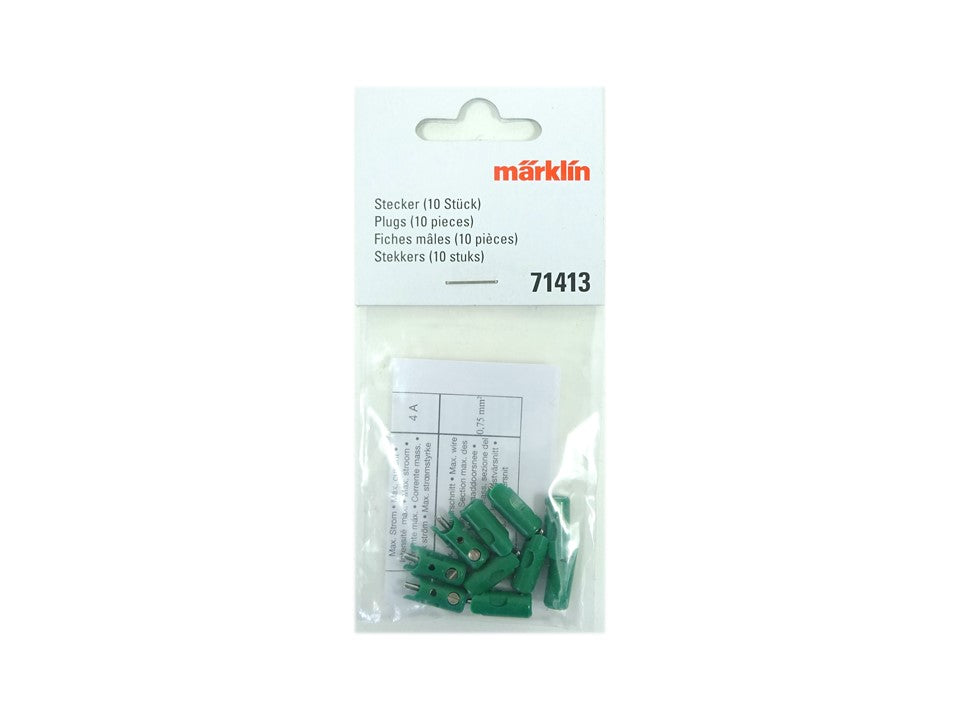 Modellbahn Stecker grün 10 Stück, Märklin 71413 neu, OVP