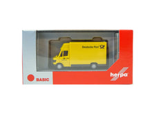 Laden Sie das Bild in den Galerie-Viewer, MB 207D Kögel „Deutsche Post“ (Basic), Herpa 094207 1:87, neu
