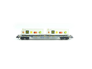 Minitrix N 15488-01, Güterwagen Containertragwagen MC Donald, SBB, neu, OVP