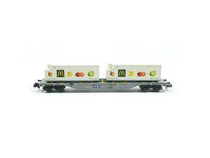 Containertragwagen Set Güterwagen 2 tlg., SBB, Minitrix N 15488 neu, OVP