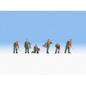 Modellbau Figuren 6 Waldarbeiter, Noch H0 15061 neu, OVP