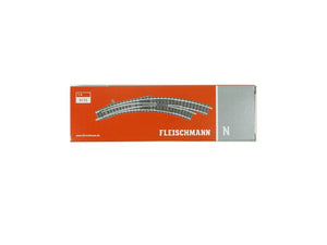 Fleischmann N 9175, Bogenweiche rechts, neu, OVP